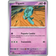 POKEMON FULGOR NEGRO CARTA ELGYEM COMUN