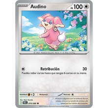 POKEMON FULGOR NEGRO CARTA AUDINO COMUN