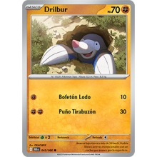 POKEMON FULGOR NEGRO CARTA DRILBUR COMUN