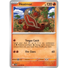 POKEMON WHITE FLARE CARTA HEATMOR REVERSE