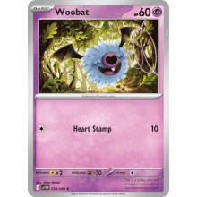 POKEMON WHITE FLARE CARTA WOOBAT REVERSE