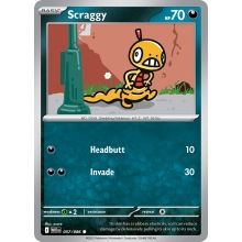POKEMON WHITE FLARE CARTA SCRAGGY COMUN