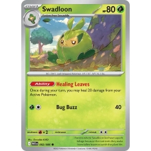 POKEMON WHITE FLARE CARTA SWADLOON COMUN