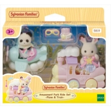 SYLVANIAN 05819 CREME Y ERIN EN TREN Y AVION