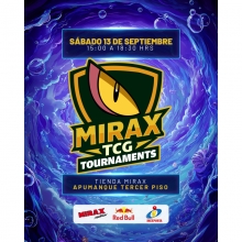 POKEMON MIRAX TCG TOURNAMENTS 7 FECHA 13 DE SEPTIEMBRE 2025 PRE VENTA
