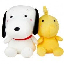 HALLMARK BETTER TOGETHER LARGE PEANUTS SNOOPY AND WOODSTOCK MAGNETIC PLUSH