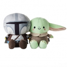 HALLMARK BETTER TOGETHER LARGE STAR WARS THE MANDALORIAN MANDALORIAN AND GROGU MAGNETIC PLUSH