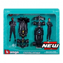BURAGO 28062 1:24 RACE MERCEDES W14 ( 2023 ) 2 - PACK, GIFT BOX