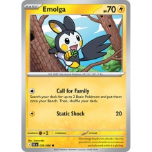POKEMON BLACK BOLT CARTA EMOLGA REVERSE