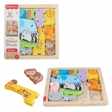 MATTEL JFG10 FISHER PRICE ROMPECABEZAS ZOOLOGICO DE MADERA