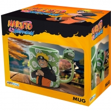 ABYSSE ABYMUGA489 NARUTO SHIPPUDEN MUG 3D HANDLE NARUTO AND GAMACHAN