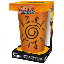 ABYSSE ABYVER137 NARUTO SHIPPUDEN LARGE GLASS 400ML KONOHA & SEAL BOX
