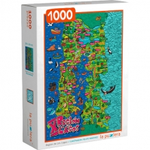 LAPUZZLERA PUZZLE REGION DE LOS LAGOS 1000 PIEZAS