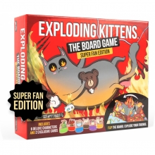 EXPLODING KITTENS EKIBG02ES EXPLODING KITTENS THE BOARD GAME SUPER FAN EDITION PREMIUM VERSION