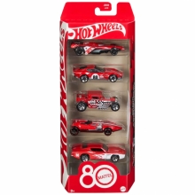 MATTEL JGK08 HOT WHEELS MATTEL 80 ANIVERSARIO 5 AUTOS