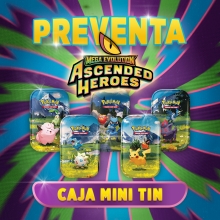 POKEMON TCG MEGA EVOLUTION ASCENDED HEROES MINI TIN ENGLISH PRE VENTA