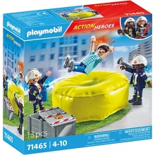 PLAYMOBIL 71465 BOMBEROS CON COLCHONETA