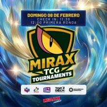 POKEMON MIRAX TCG TOURNAMENTS 16 FECHA 08 DE FEBRERO 2026