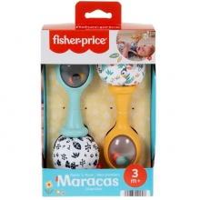 MATTEL HMF34 FISHER PRICE MARACAS MUSICALES ROCK N RATTLE BEBE