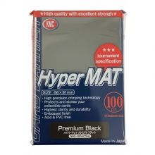KMC HYPER MATTE PREMIUM SLEEVES BLACK 100