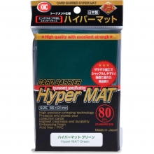 KMC HYPER MATTE SLEEVES GREEN 80