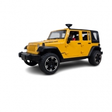 DEVALUADO BRUDER 02543 JEEP WRANGLER RUBICON UNLIMITED WITH 1 MOUNTAIN BIKE AND CYCLIST