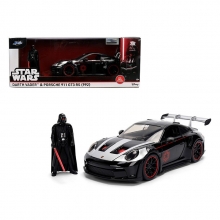 JADA 36477 1:24 HWR STAR WARS DARTH VADER W PORSCHE 911