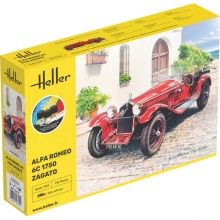 HELLER 56715 1:24 STARTER KIT ALFA ROMEO 6C 1750 ZAGATO
