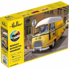 HELLER 56740 1:24 STARTER KIT RENAULT ESTAFETTE HIGHROOF