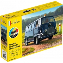 HELLER 56742 1:24 STARTER KIT RENAULT ESTAFETTE GENDARMERIE