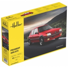 HELLER 58705 1:24 STARTER KIT PEUGEOT 205 GTI
