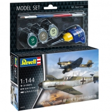 REVELL 63770 MODEL SET MESSERSCHMITT BF109E & JU87B STUKA 1:144