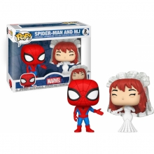 FUNKO 90297 POP SUPERHERO COUPLES SPIDER MAN & MARY JANE 2 PACK