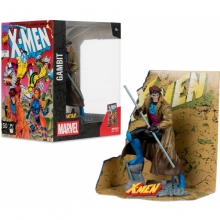 MCFARLANE 14837 MARVEL GAMBIT 1:10TH SCALE COLLECTIBLE WITH SCENE X MEN 1