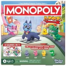 HASBRO G1856 MONOPOLY JUNIOR SQUARE 2 IN 1