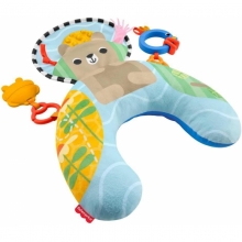 MATTEL JHB44 FISHER PRICE COJIN SENSORIAL PARA VIENTRE PLANO CON MORDEDOR Y SONAJERO