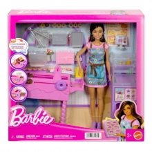 MATTEL JKB50 BARBIE PROFESIONES SET DE JUEGO TIENDA DE DONAS