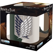 ABYSSE ABYMUGA450 ATTACK ON TITAN MUG 460 ML EMBLEM S4