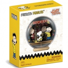 PANTASTIC 2401 SNOOPY NIGHT OF MUSIC WOODEN CRYSTAL BALL
