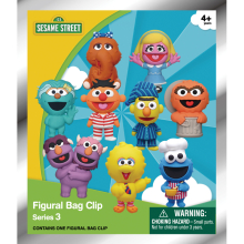 MONOGRAM 35515 SESAME STREET 3D FOAM BAG CLIP SERIES 3