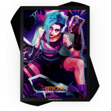 BANDAI UVSRB01AS01 CARD SLEEVES RIFTBOUND ORIGINS JINX ART 100 UND