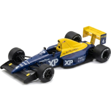 MAGAZINE F1TYRELL018 1:43 1989 TYRELL 018 JEAN ALESI, YELLOW BLUE