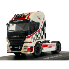 MAGAZINE G1470001 1:43 2016 IVECO STRALIS HI WAY TRUCK * ABARTH * , WHITE RED