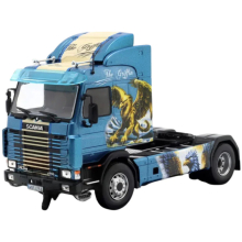 MAGAZINE G1470004 1:43 1990 SCANIA 143M TRUCK * THE GRIFFIN * , BLUE