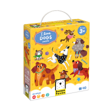 BANANAPANDA 49287 I LOVE DOGS PUZZLE 40 PIEZAS