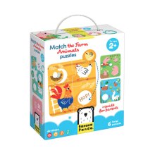 BANANAPANDA 49168 MATCH THE FARM ANIMALS PUZZLE 36 PIEZAS