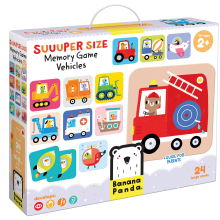 BANANAPANDA 49111 SUUUPER SIZE MEMORY GAME VEHICLES