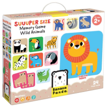 BANANAPANDA 49121 SUUUPER SIZE MEMORY GAME WILD ANIMALS