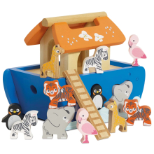 LETOYVAN TV212 NOAHS ARK AND ANIMALS SHAPE SORTER 21 PIEZAS