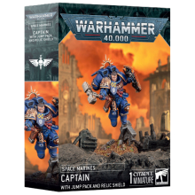 WARHAMMER 99120101492 40000 S M CAPTAIN W JUMP PACK & RELIC SHIELD